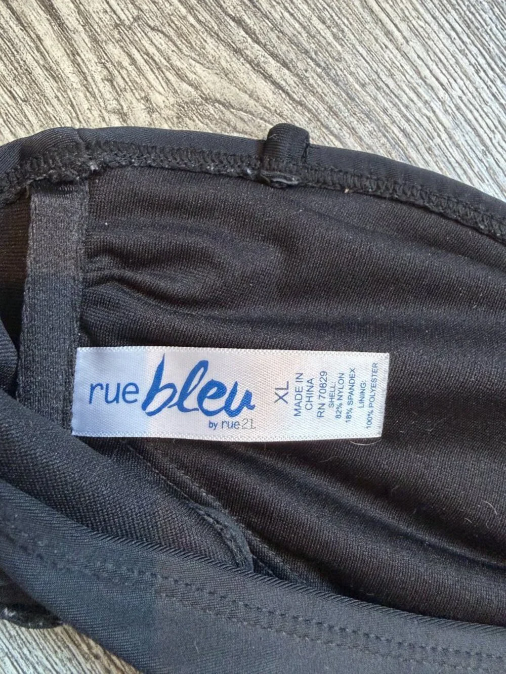 Rue Bleu Rue21 Women's XL Bathing Suit Top Bikini Top Tube Top Strapless